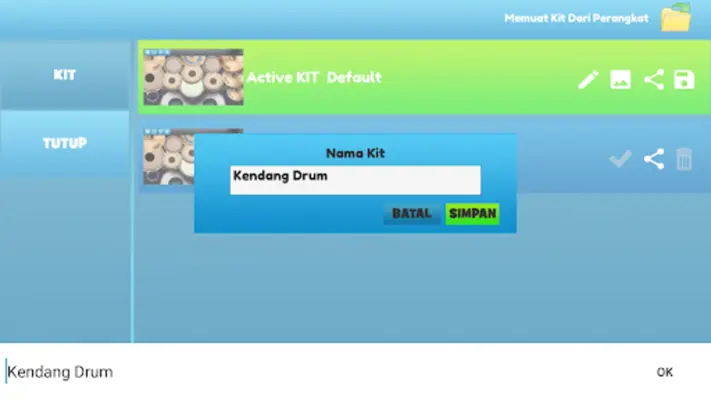 Real Drum Kendang Kit android App screenshot 2